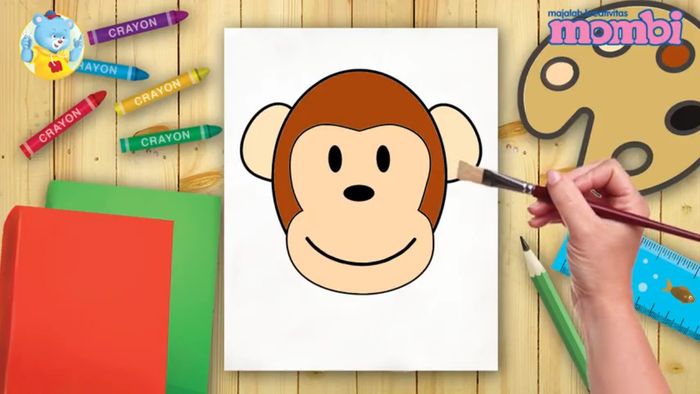  VIDEO Cara  Menggambar  Monyet untuk  Anak  TK  Mudah 