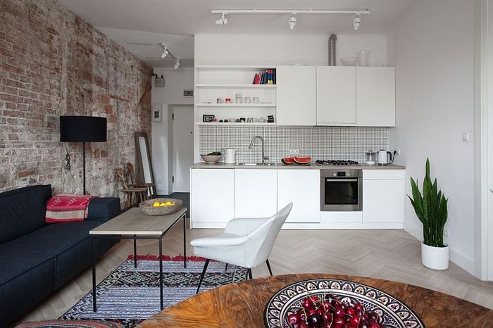 Cocok untuk Apartemen, Contek 4 Inspirasi Desain Dapur Model Lurus - iDEA