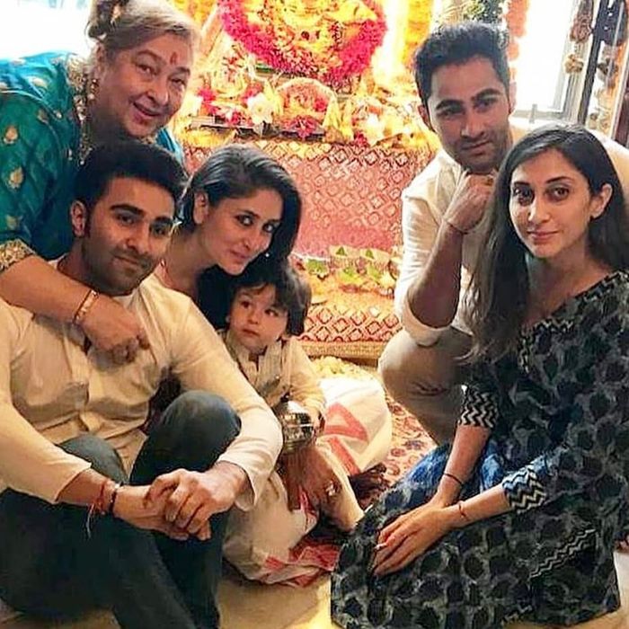Kareena Kapoor Rayakan Festival Ganpati, Penampilan Anaknya Pakai Baju