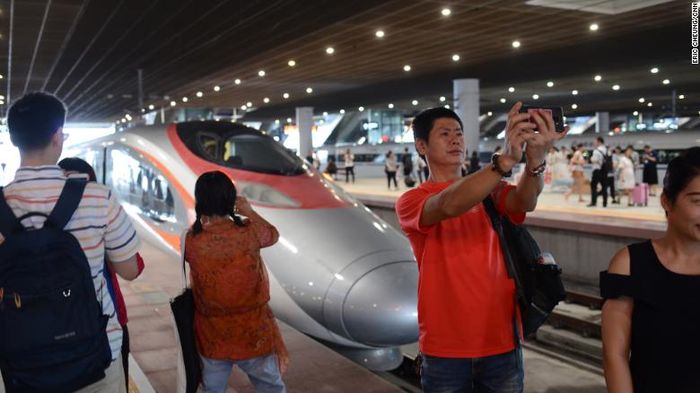 Ilustrasi kereta cepat