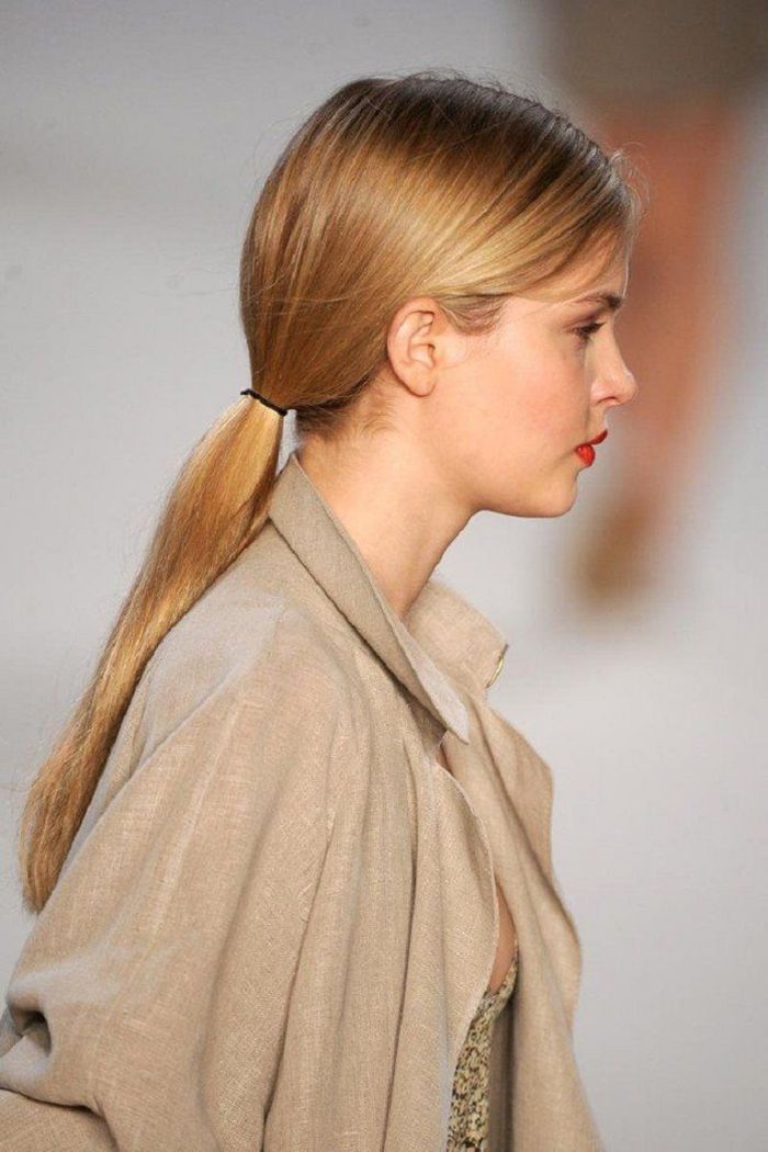 low ponytail