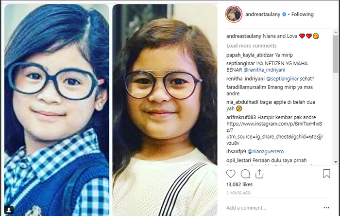 Andre Taulany Buktikan Putrinya Mirip Dancer Asal Filipina