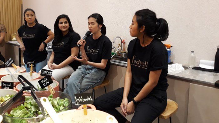 Laura Basuki saat launching Fedwell (Tribun Jakarta/Anisa Kurniasih)