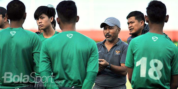 Fakhri Husaini, pelatih timnas Indonesia U-16.