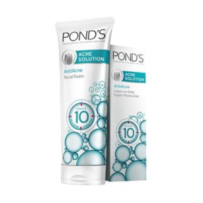 Skincare untuk remaja berupa pembersih wajah - POND’S Acne Solution Anti-Acne Facial Foam