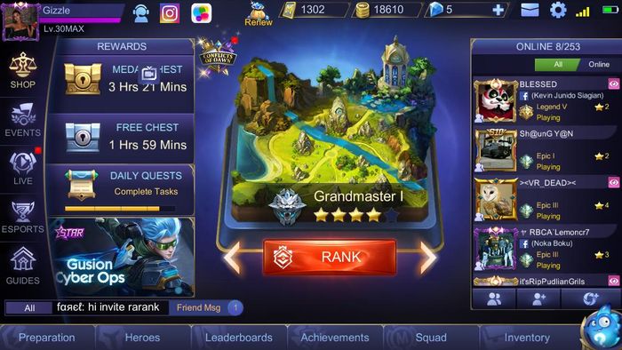 Mobile Legends Initial View