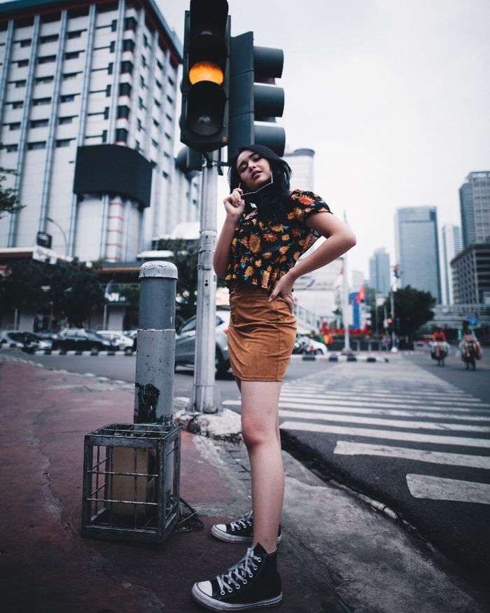 Gaya kasual Amanda Manopo