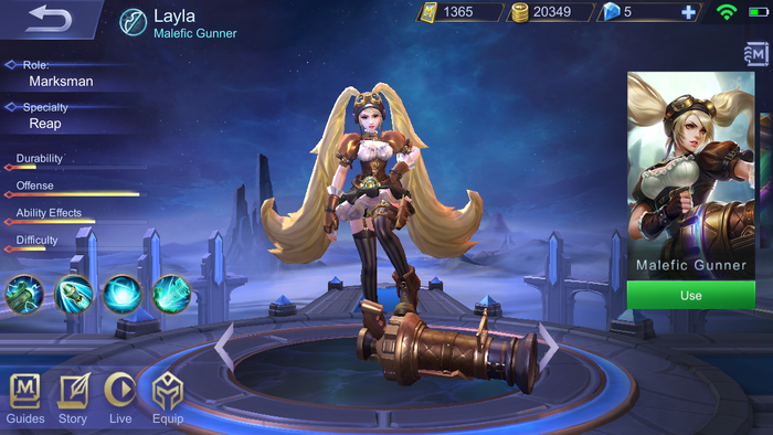 Layla, Hero Marksman Mobile Legends