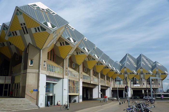 Rumah-rumah kubus di Belanda.