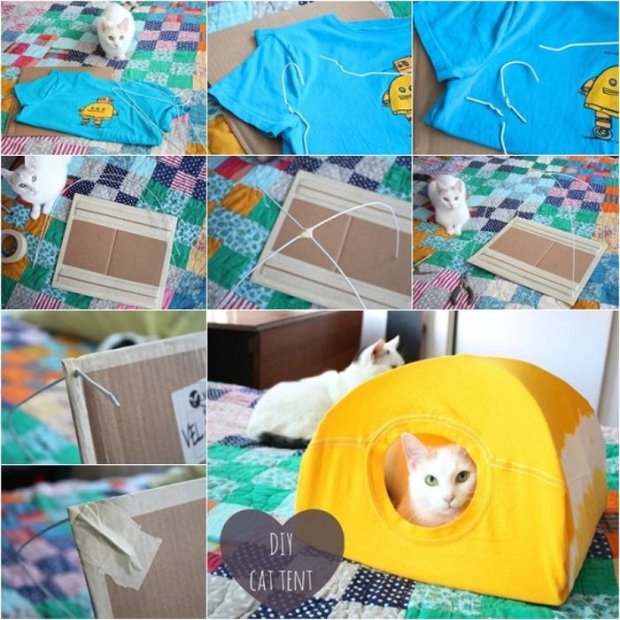 Cara Membuat Tempat Tidur Kucing Dari Baju Bekas Membuat Itu