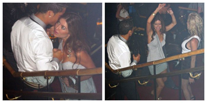 Kedekatan Cristiano Ronaldo dan Kathryn Mayorga terekam CCTV di klub malam SIn City, Las Vegas.