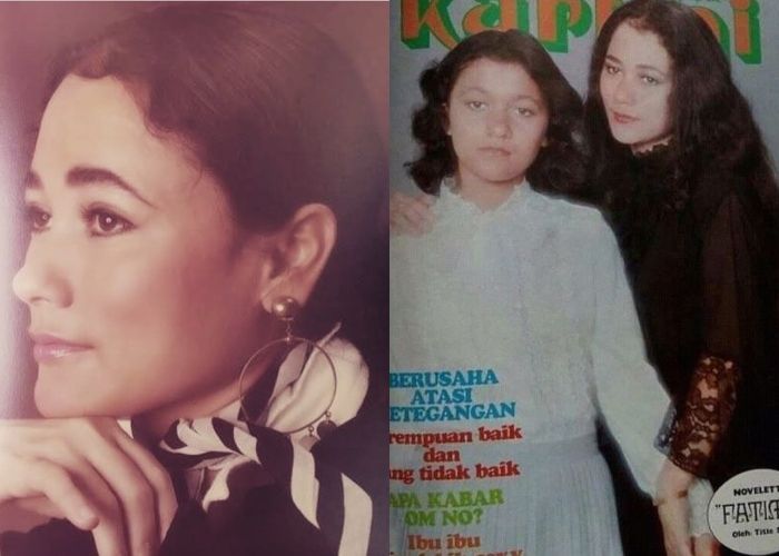 Meskipun sudah menjadi seorang Ibu, Kecantikan Suzanna tidak pudar dilekang jaman
