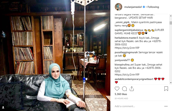 Umi Pipik Puji Kecantikan Mulan Jameela saat Jalani Perawatan Kulit