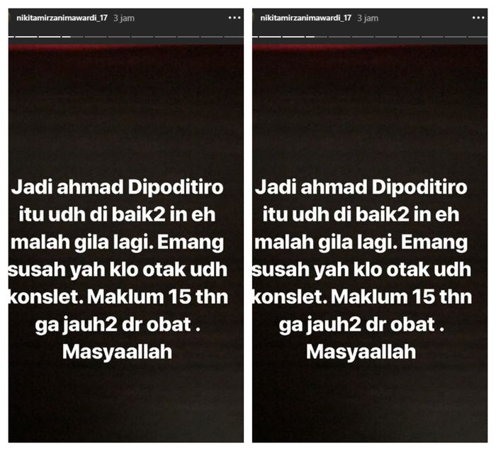 Nikita Mirzani kembali bongkar aib DIpo Latief