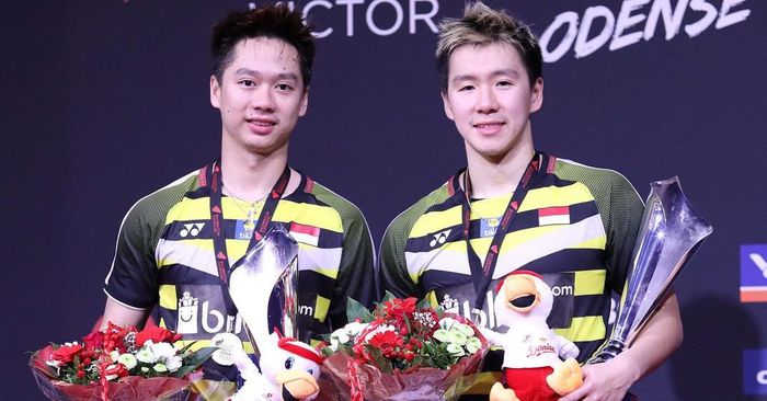 Kevin Sanjaya Sukamuljo dan Marcus Fernaldi Gideon.