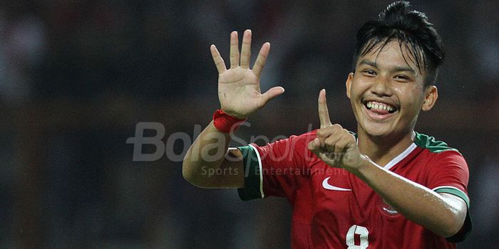 Witan Sulaiman mencetak satu-satunya gol penentu kemenangan Timnas U-19 atas UEA di ajang Piala Asia