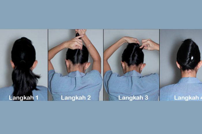 Tutorial cara membuat sangul french twist ala Pramugari Garuda Indonesia