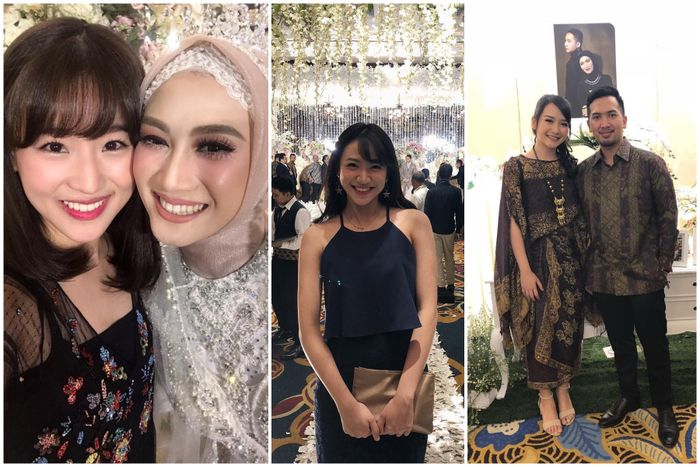 Haruka, Shania, dan Kinal hadir di pernikahan Melody
