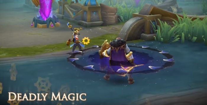 Harley's Deadly Magic skill display on Great Inventor skin