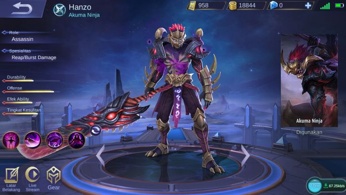 Hanzo, the new Assassin in Mobile Legends is just coming to Advanced Server