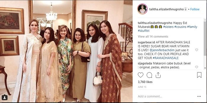 Kakak Nia Ramadhani, Talitha Elizabeth Nugroho Bersama Sang Adik, Akrab Banget!