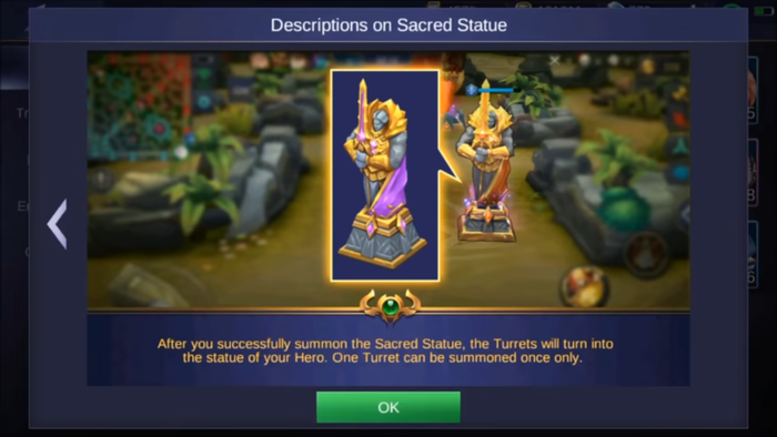 Summon Sacred Statue Mobile Legends