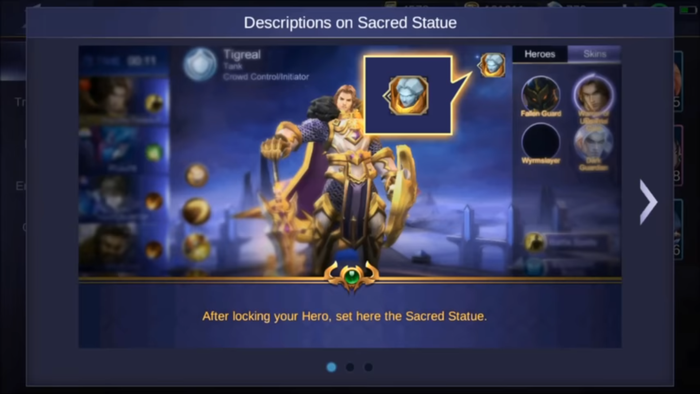 Sacred Statue Mobile Legends