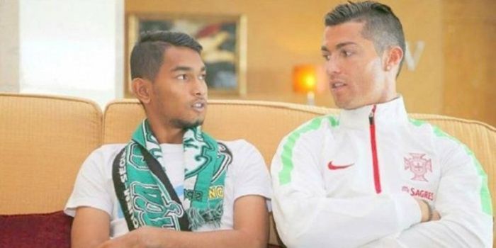 Cristiano Ronaldo dan Martunis.