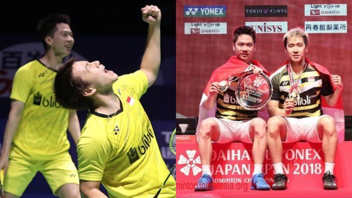 Marcus Gideon dan Kevin Sanjaya dijuluki manusia satu juta dolar