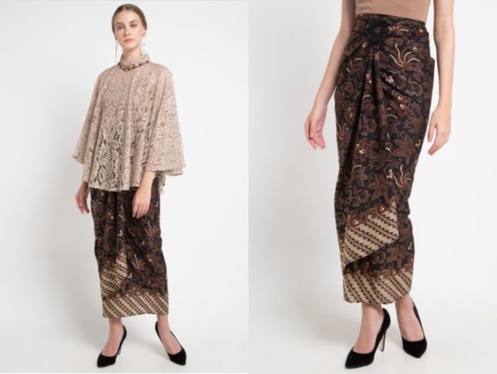  Atasan  Yang Cocok Untuk Rok  Batik  Lilit Pintar Mencocokan