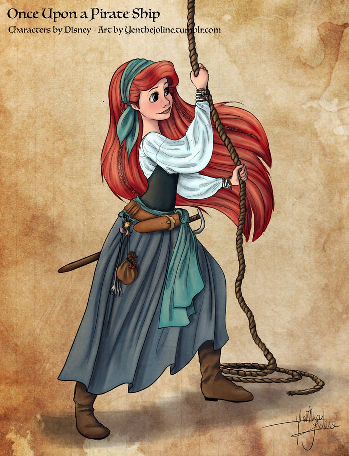 Princess Disney Tercantik Berubah Jadi Bajak Laut, Siapa Favoritmu? Bobo