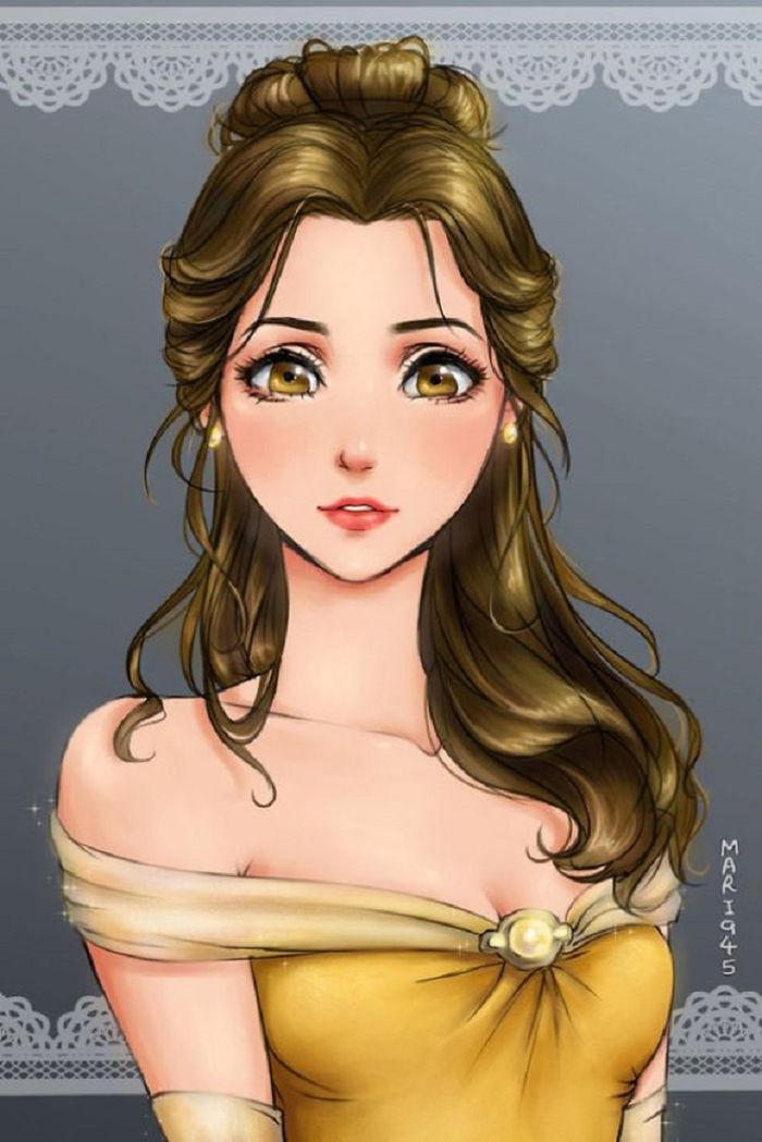 Princess Disney Jadi Anime di Tangan Ilustrator Ini, Pernah Lihat? Bobo