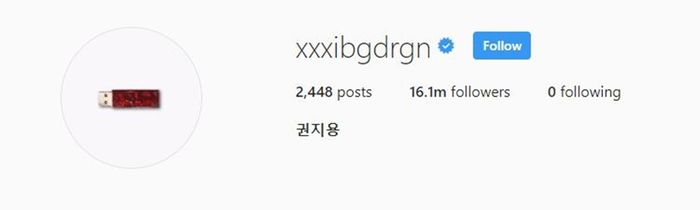 g dragon bigbang - followers instagram terbanyak korea