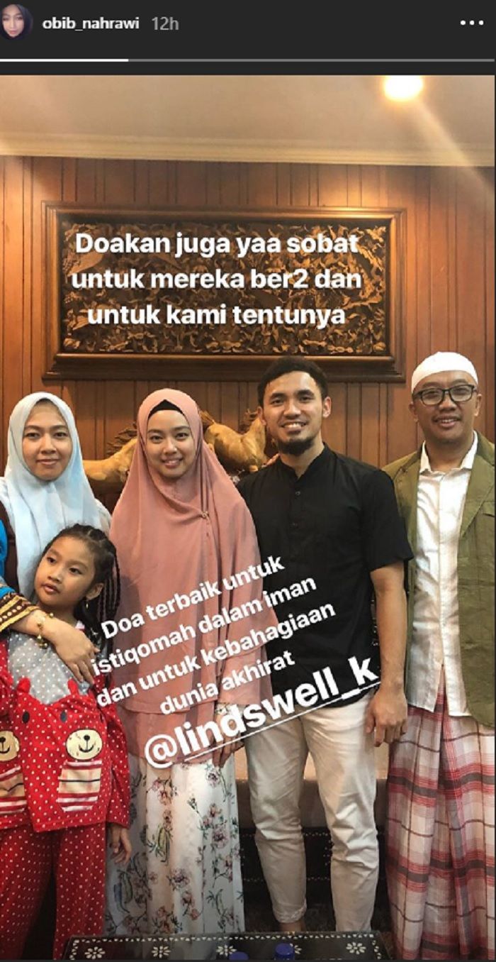 Lindswell Kwok dan Achmad Hulaefi berkunjung ke rumah Imam Nahrawi