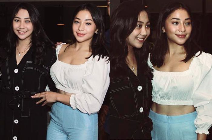 Nikita Willy terliohat tampil seksi bergaya kasual mengenakan crop top model puff sleeve saat hadiri Ultah sang adik