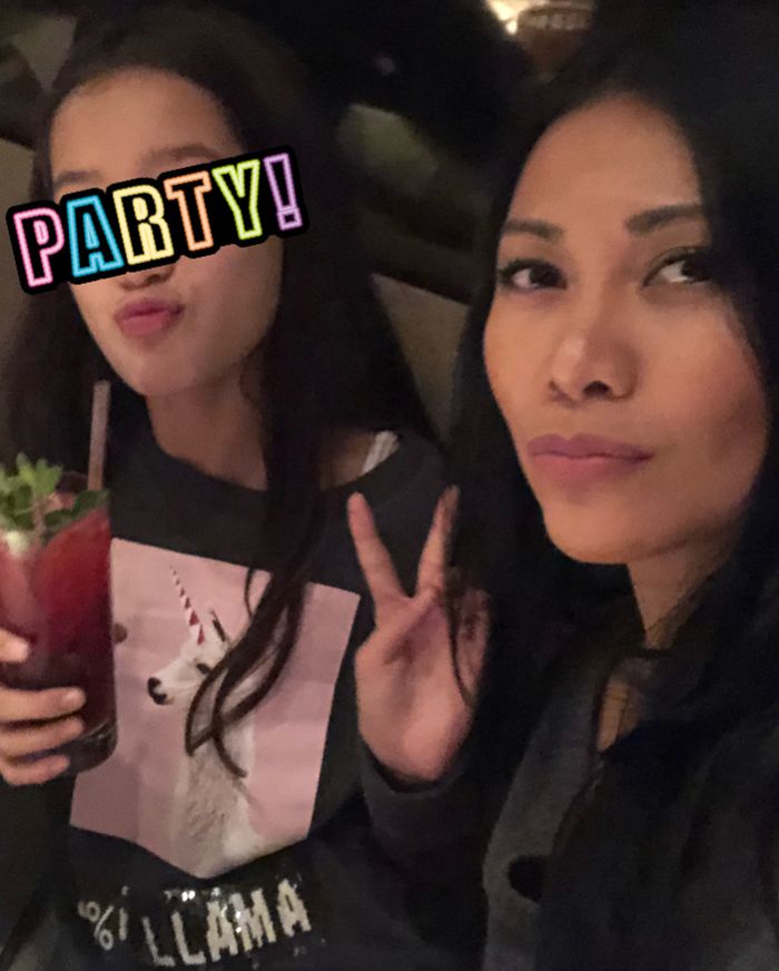 Makan malam bersama Anggun