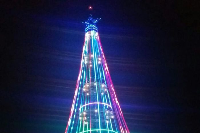 Pohon Natal Tertinggi di Asia Tenggara yang Instagramable di kota Pematangsiantar