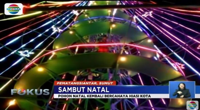 Pohon Natal Tertinggi di Asia Tenggara yang Instagramable di kota Pematangsiantar