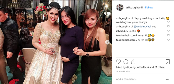  4 Foto Pernikahan DJ Katty Butterfly dengan Seorang Pria Asal Indonesia