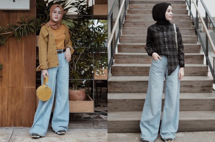 Bergaya Vintage dengan Inspirasi Fashion Hijab  ala Aghnia 