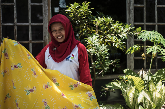 Pancasunu Puspitosari, pemilik Batik Pratiwi Krajan, Sepu, Blora
