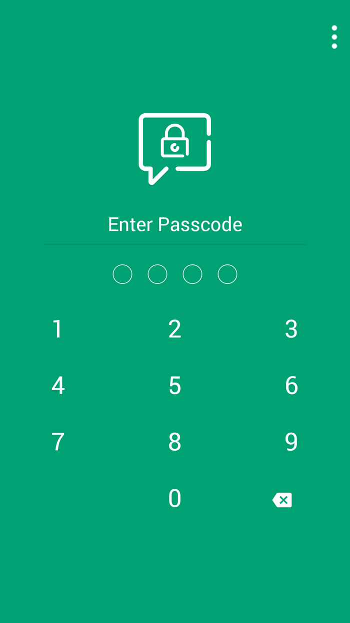 Masukkan 4 Digit Password Untuk Membuka Chat Room