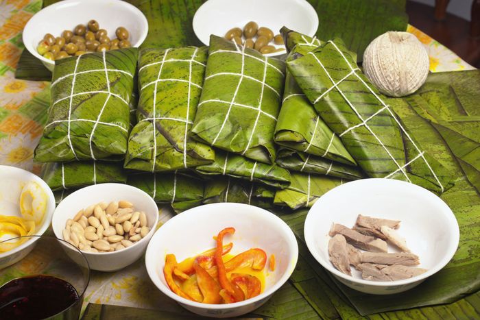Makan malam tradisional Natal di Venezuela.