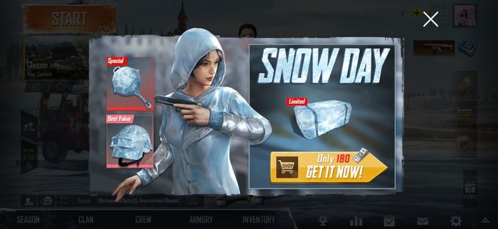 Ini Cara Dapetin Skin Gratis Pubg Mobile Dengan Modal Isi Uc Semua - promo diskon snow day