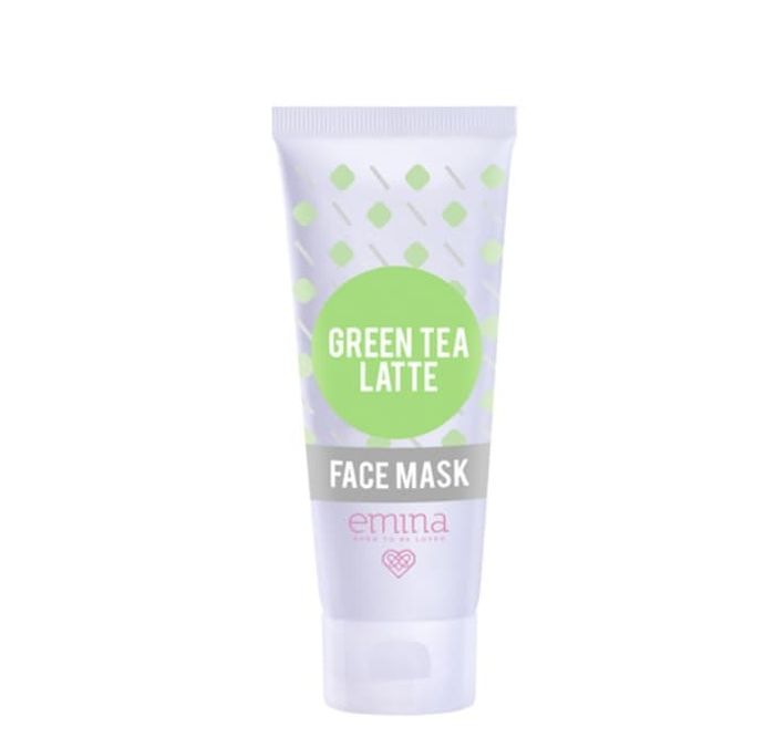 Masker untuk atasi kulit wajah berjerawat - Emina Green Tea Latte Face Mask