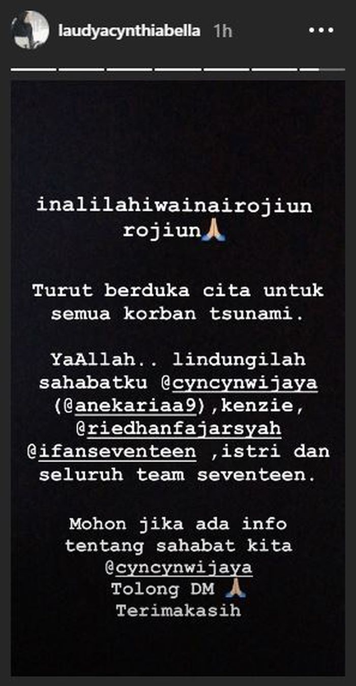 Unggahan Laudya Cynthia Bella