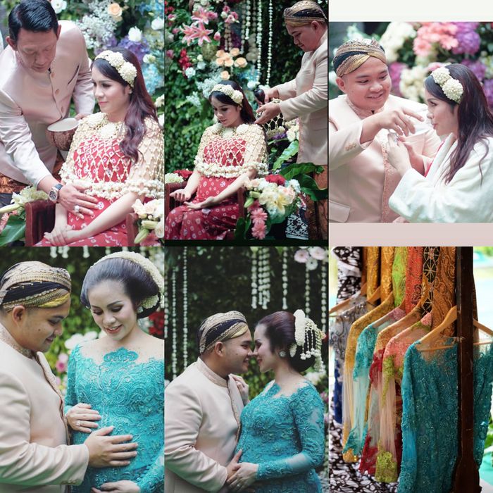 Tingkepan atau 7 bulanan kehamilan Momo Geisha