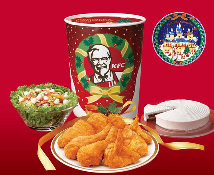 Menu KFC Natal di Jepang