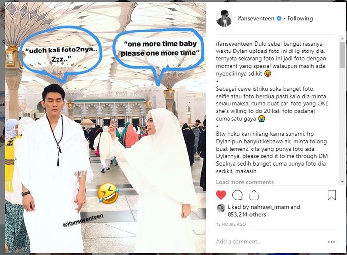 Ifan minta dikirimi foto-foto Dylan Sahara