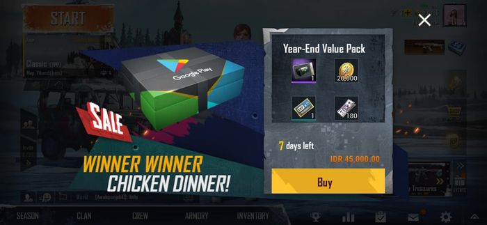 Google Play Promo on PUBG